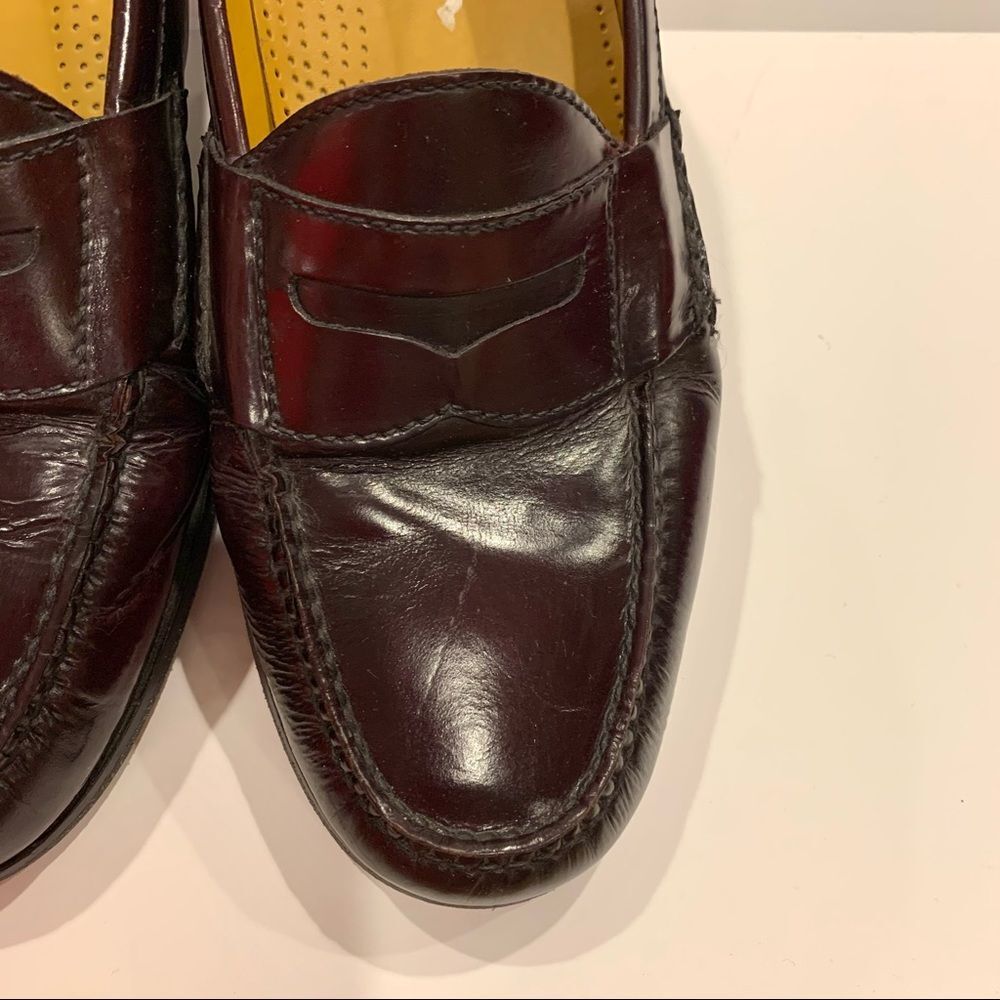 Cole Haan Burgundy Penny Loafers 12D - Picture 4 of 12